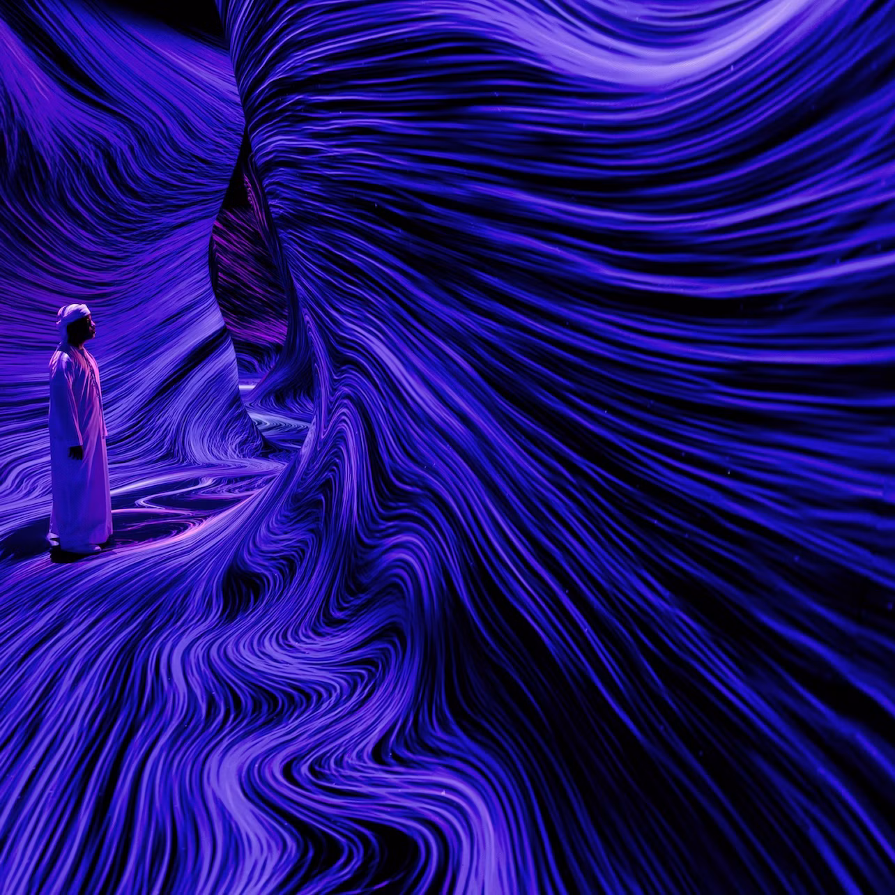 teamLab, Wind Form © teamLab
