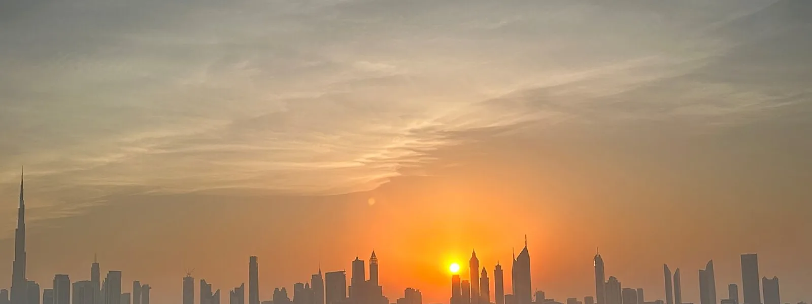 Dubai skyline with Burj Khalifa
