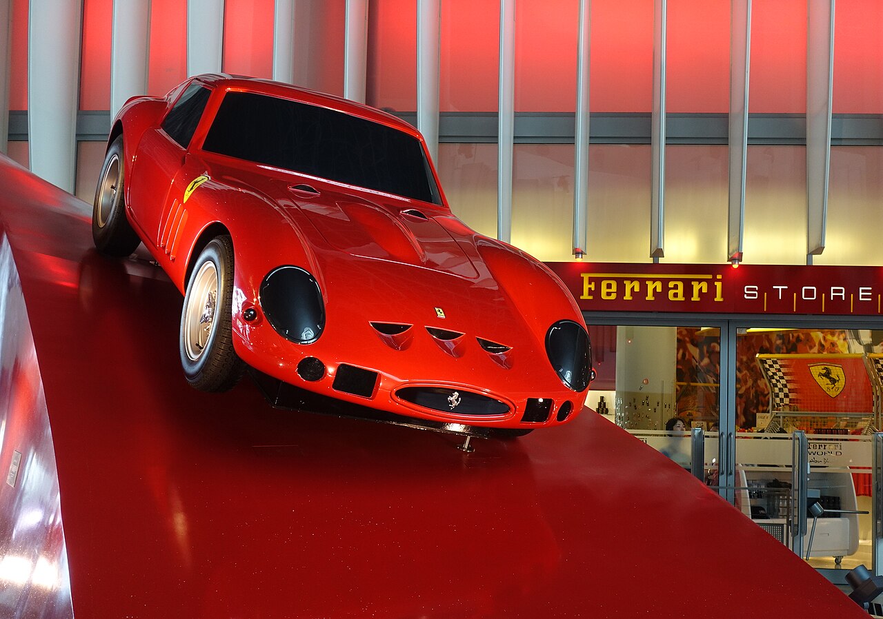 Entrance to Ferrari World Abu Dhabi on Yas Island